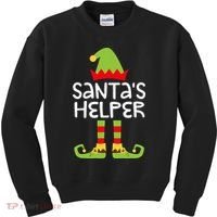 Santa's Helper  Matching Christmas Elves Kids Sweatshirt thumb 0