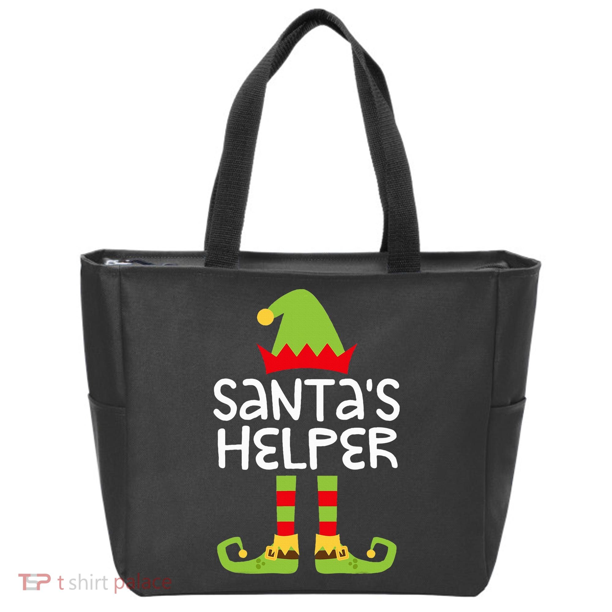 Santa's Helper  Matching Christmas Elves Tote Bag