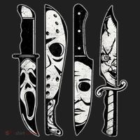 Scary Horror Movies Halloween Costume Gift Women's Sweatshirt thumb 2