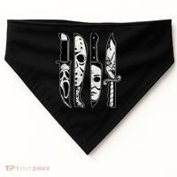 Scary Horror Movies Halloween Costume Gift USA-Made Doggie Bandana thumb 0