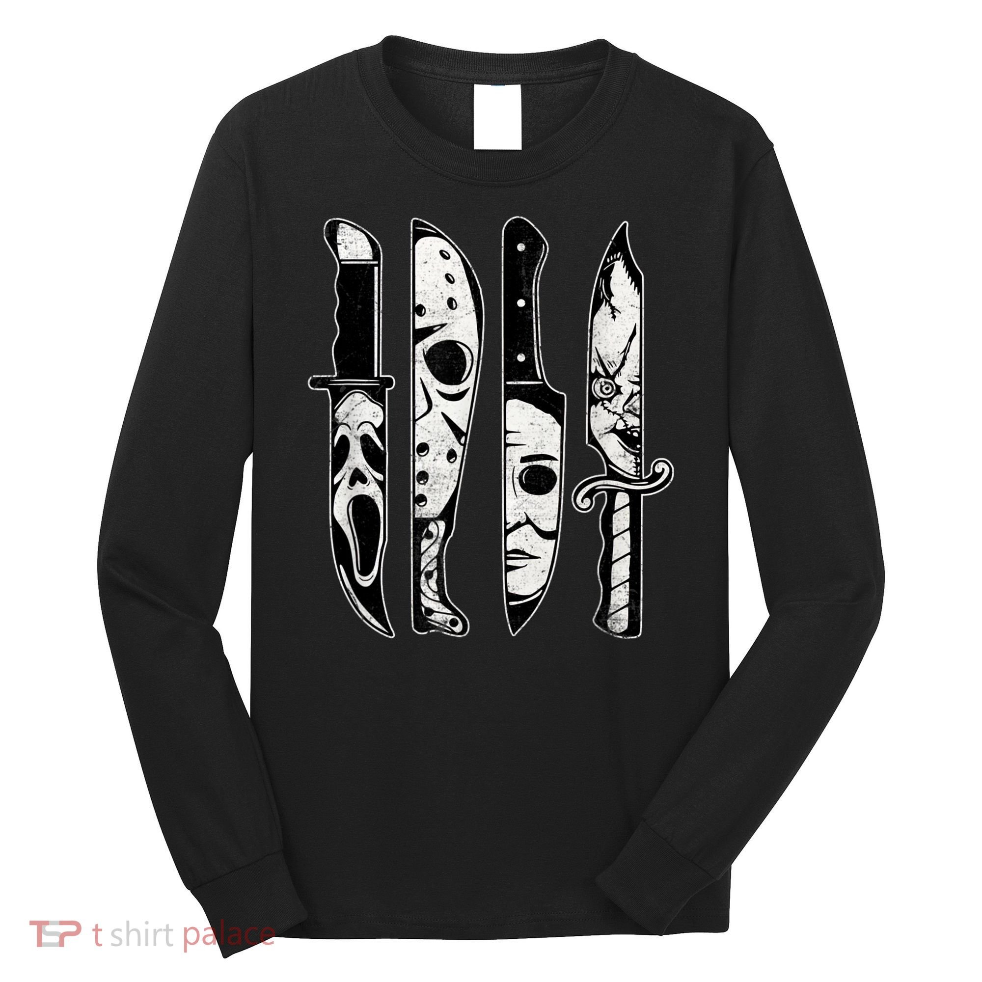 Scary Horror Movies Halloween Costume Gift Long Sleeve Shirt