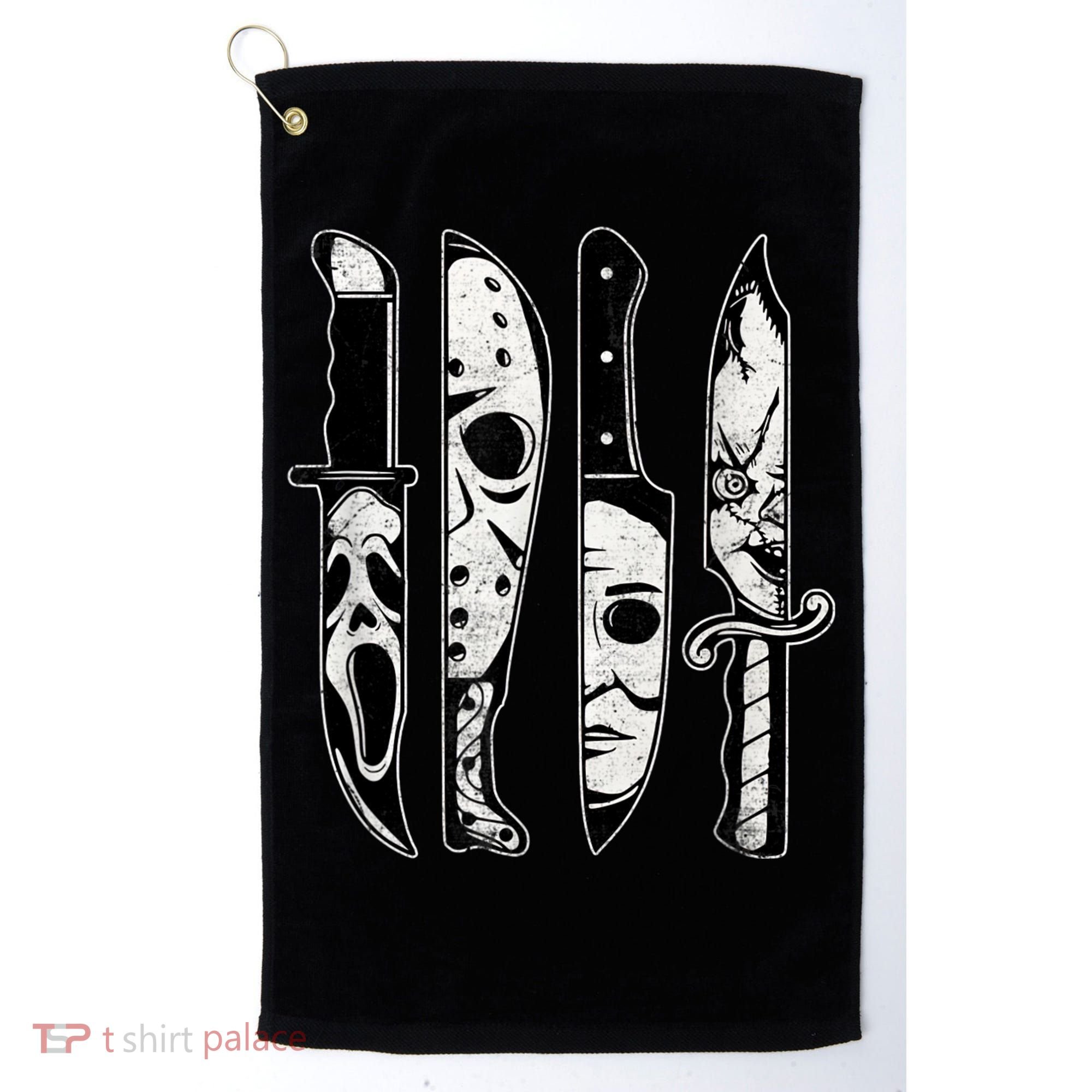 Scary Horror Movies Halloween Costume Gift Golf Towel