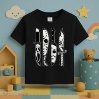 Scary Horror Movies Halloween Costume Gift Toddler T-Shirt thumb 3