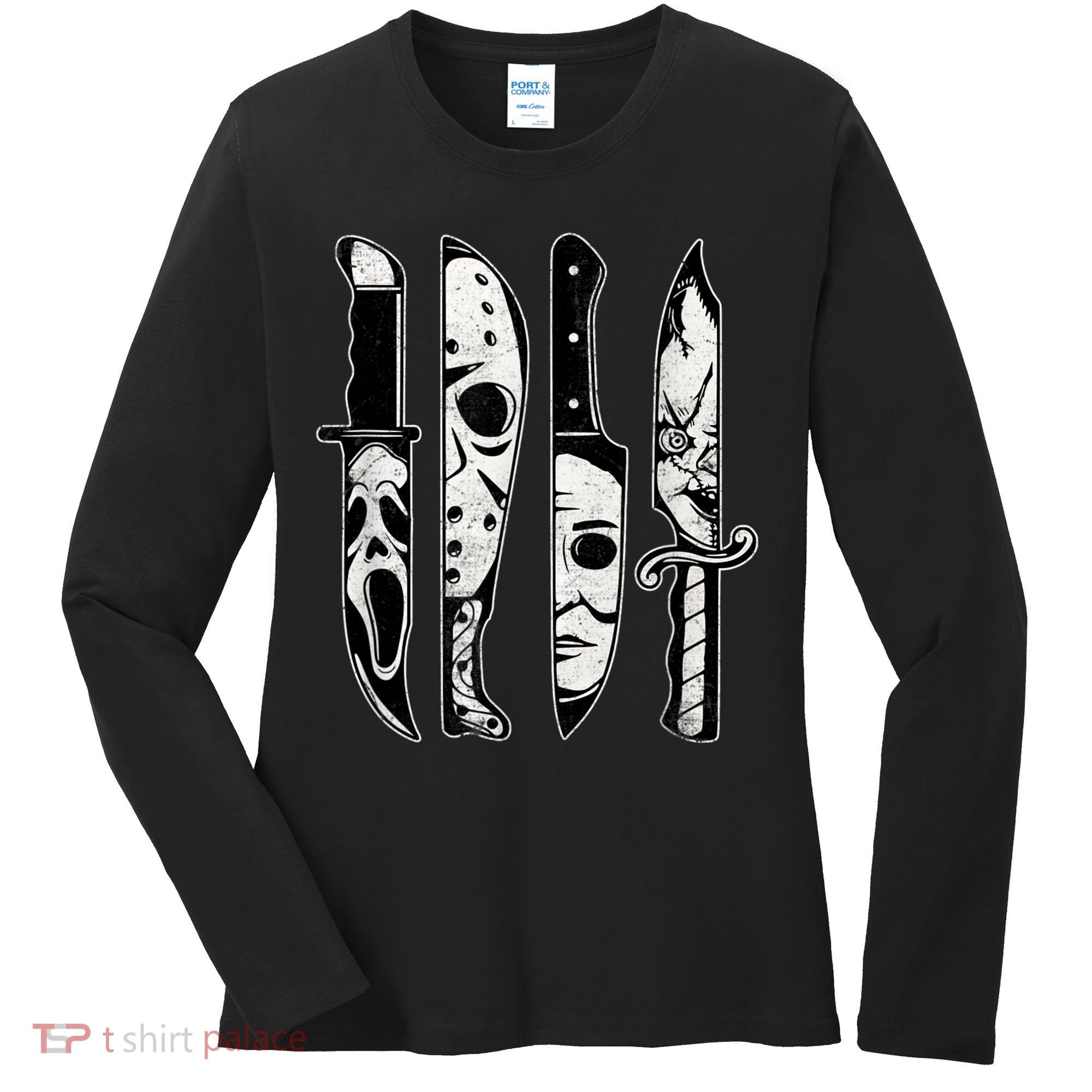 Scary Horror Movies Halloween Costume Gift Women's Long Sleeve Shirt