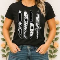 Scary Horror Movies Halloween Costume Gift Women's T-Shirt thumb 2