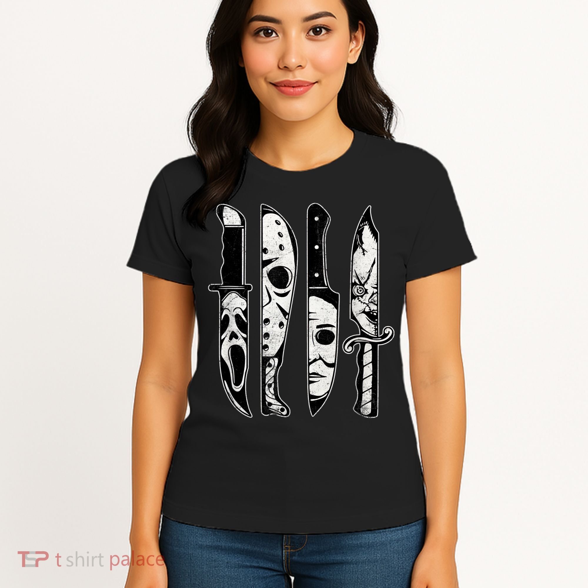Scary Horror Movies Halloween Costume Gift Women's T-Shirt