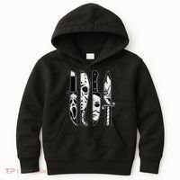 Scary Horror Movies Halloween Costume Gift Kids Hoodie thumb 0