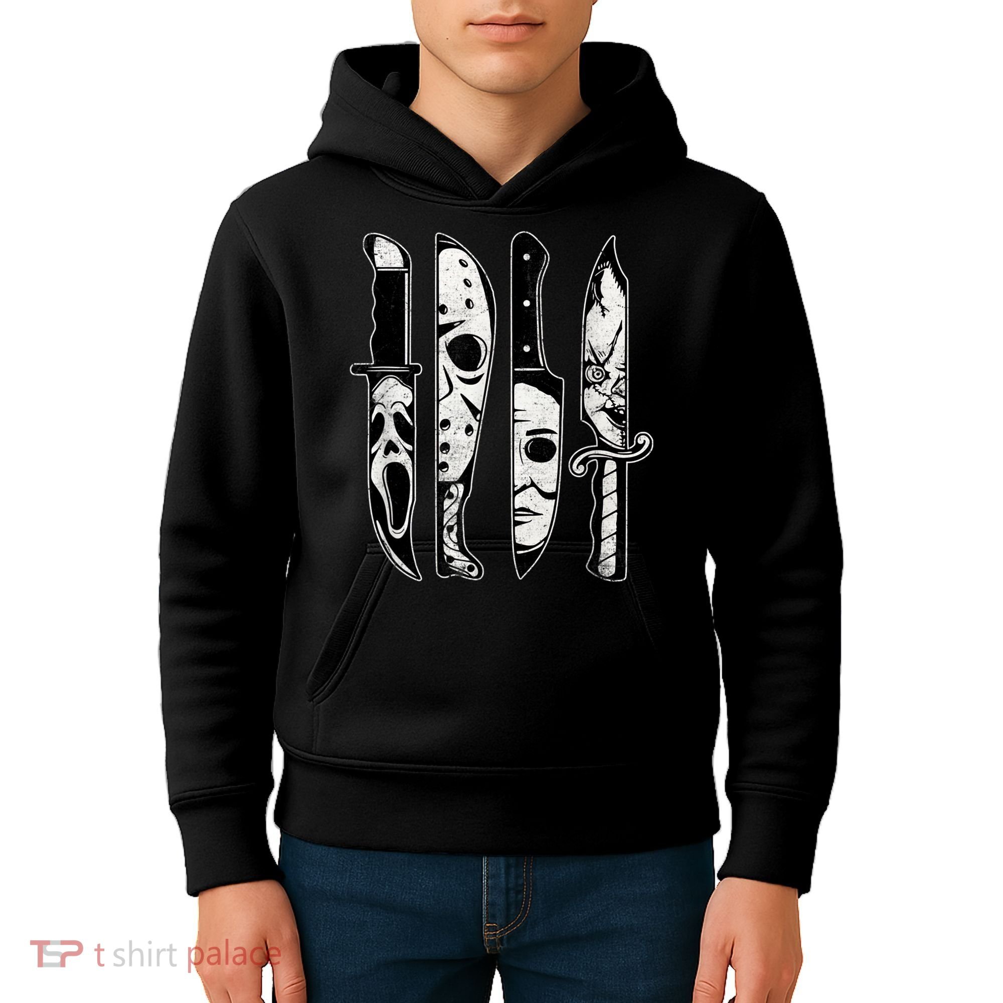 Scary Horror Movies Halloween Costume Gift Kids Hoodie