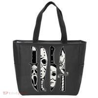 Scary Horror Movies Halloween Costume Gift Tote Bag thumb 0