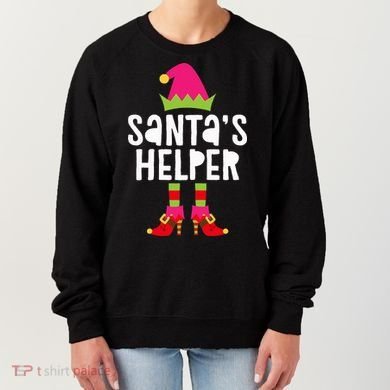 Santa's Helper  Matching Christmas Elves Women's Sweatshirt