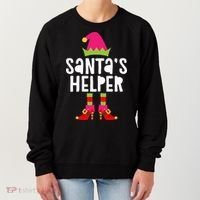 Santa's Helper  Matching Christmas Elves Women's Sweatshirt thumb 0