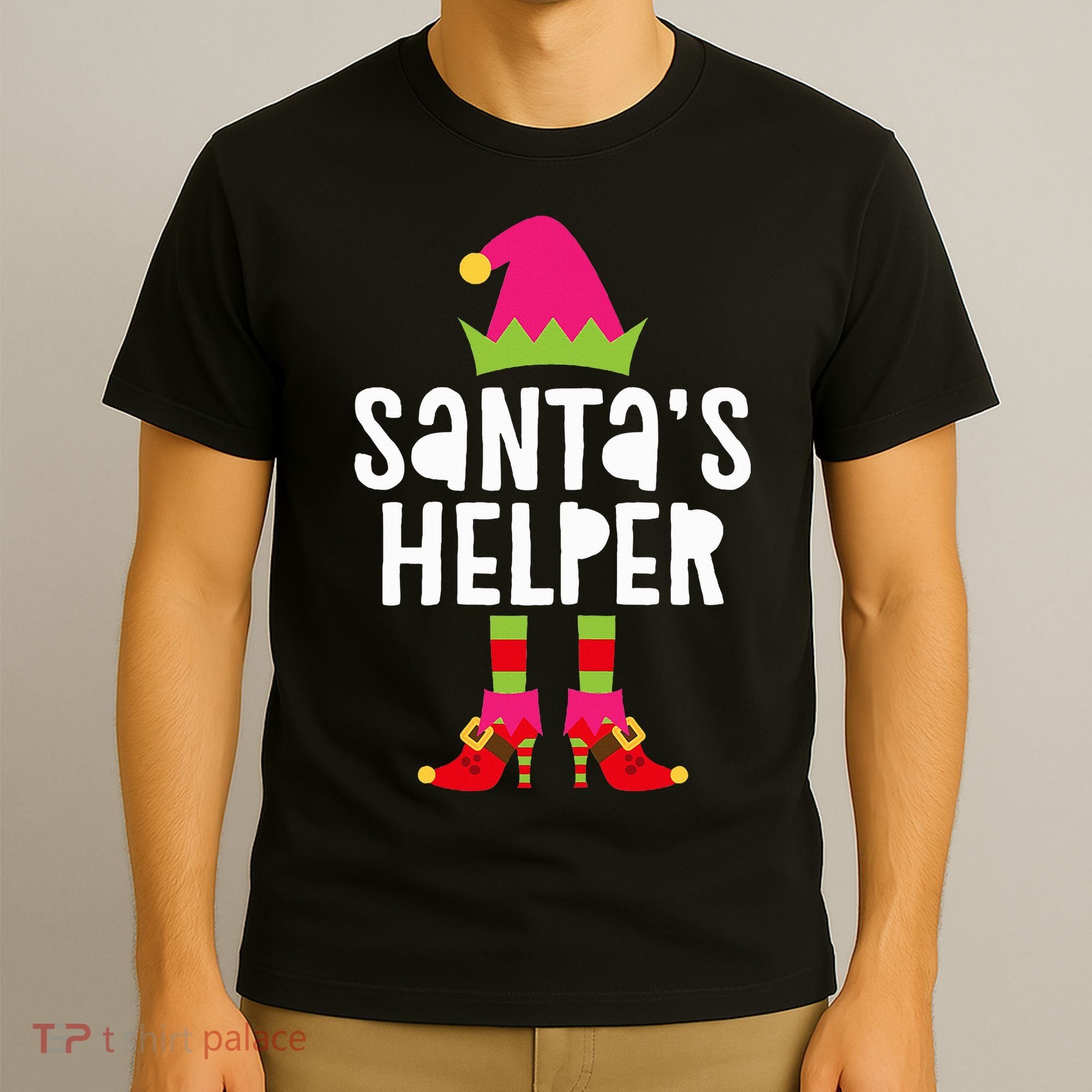 Santa's Helper  Matching Christmas Elves T-Shirt