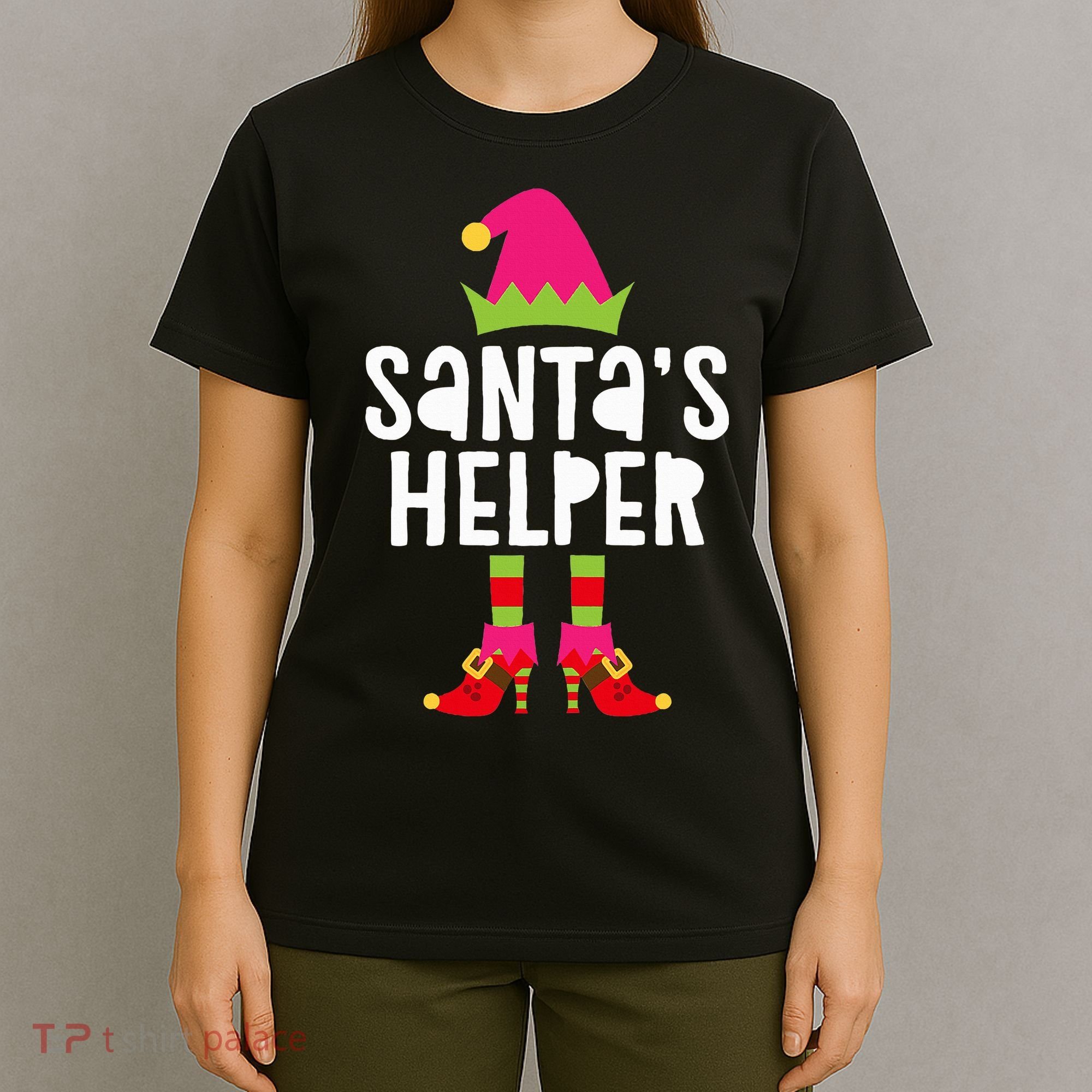 Santa's Helper  Matching Christmas Elves T-Shirt