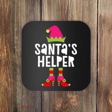 Santa's Helper  Matching Christmas Elves Coaster