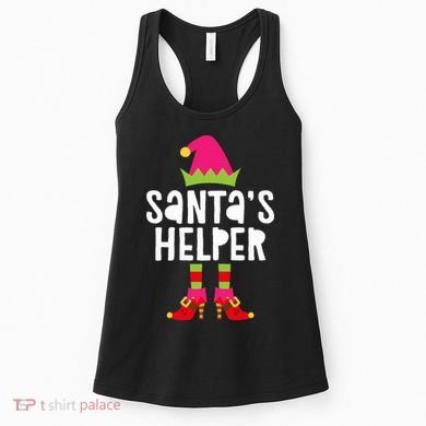 Santa's Helper  Matching Christmas Elves Women's Tank Top