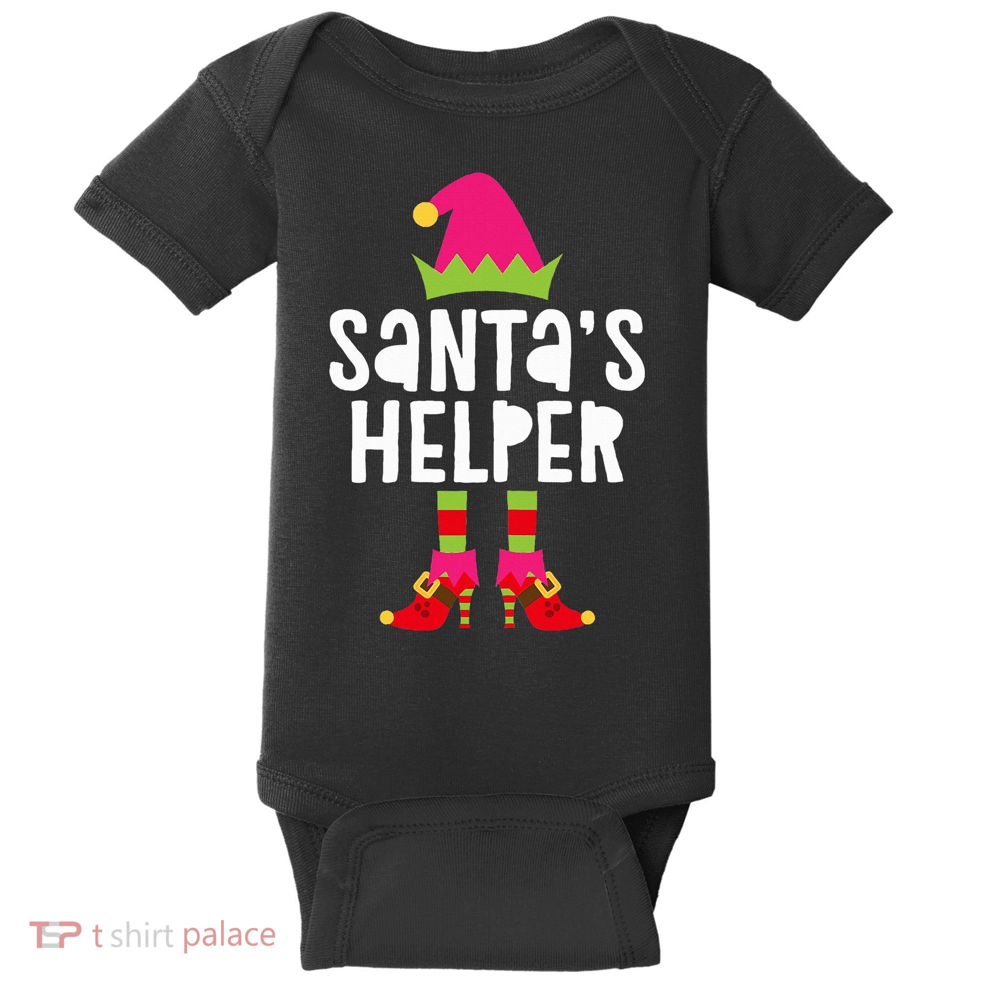 Santa's Helper  Matching Christmas Elves Baby Bodysuit