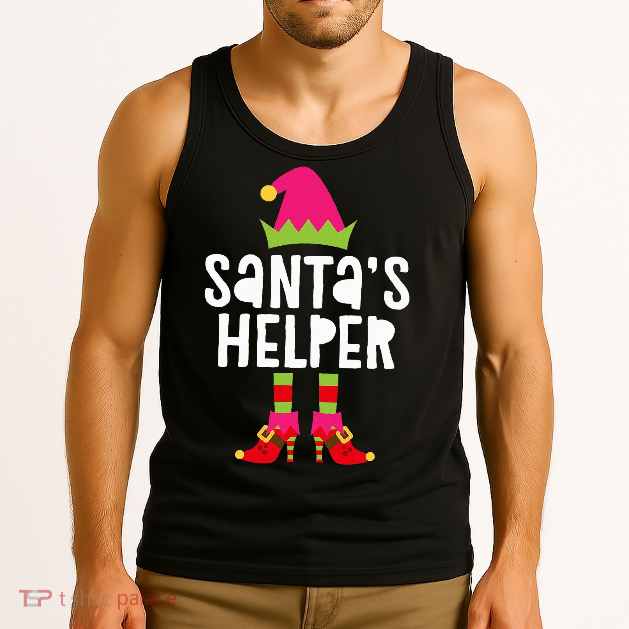 Santa's Helper  Matching Christmas Elves Tank Top