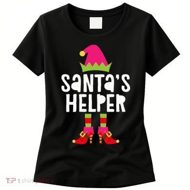 Santa's Helper  Matching Christmas Elves Women's T-Shirt
