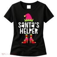 Santa's Helper  Matching Christmas Elves Women's T-Shirt thumb 0