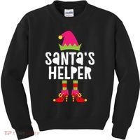 Santa's Helper  Matching Christmas Elves Kids Sweatshirt thumb 0