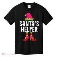 Santa's Helper  Matching Christmas Elves Kids T-Shirt thumb 0