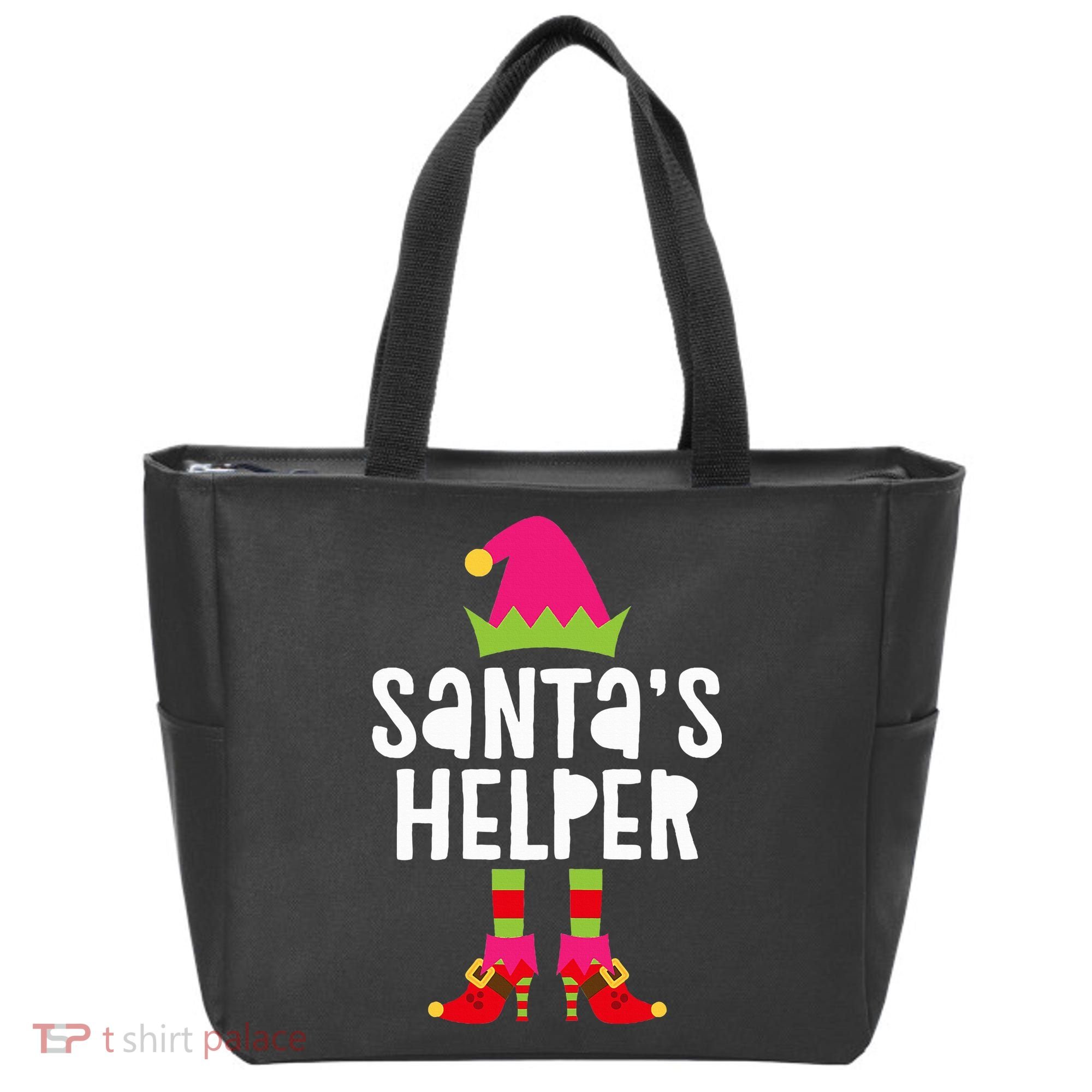 Santa's Helper  Matching Christmas Elves Tote Bag