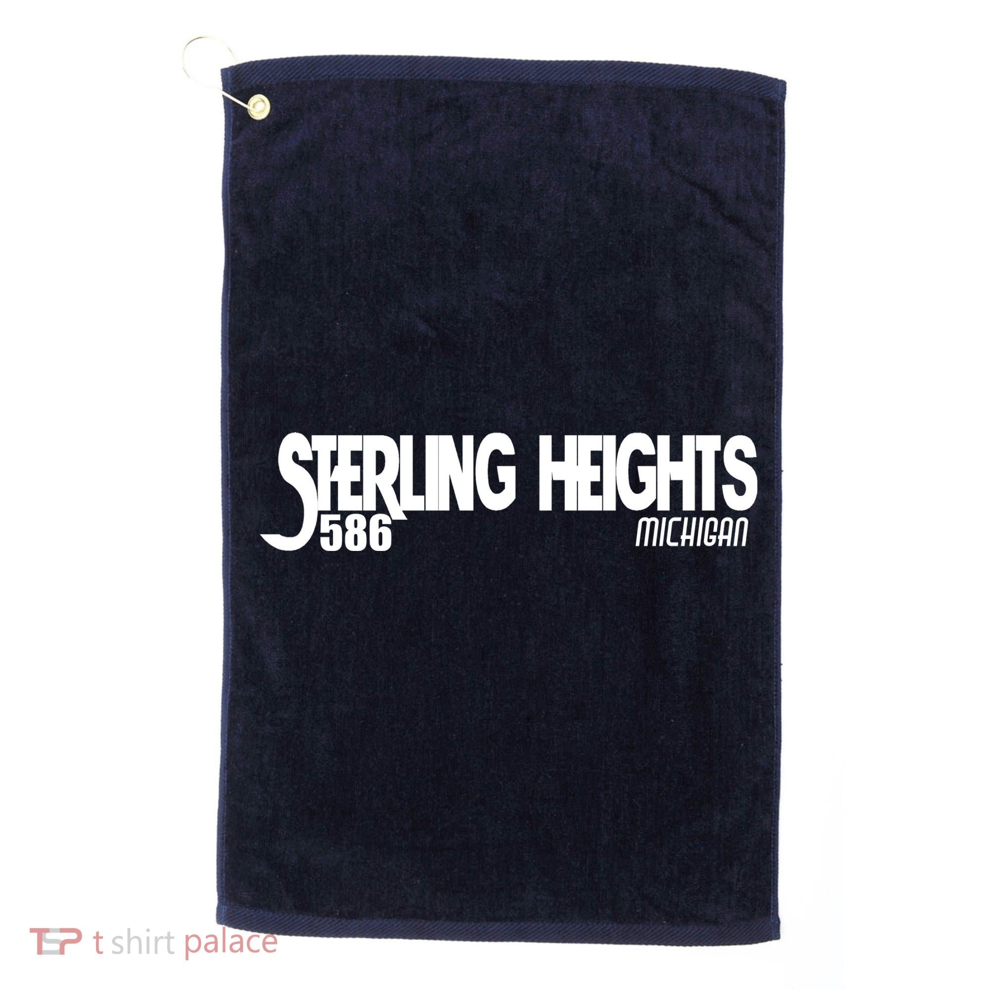 Sterling Heights Michigan 586 Golf Towel