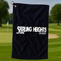 Sterling Heights Michigan 586 Golf Towel thumb 1