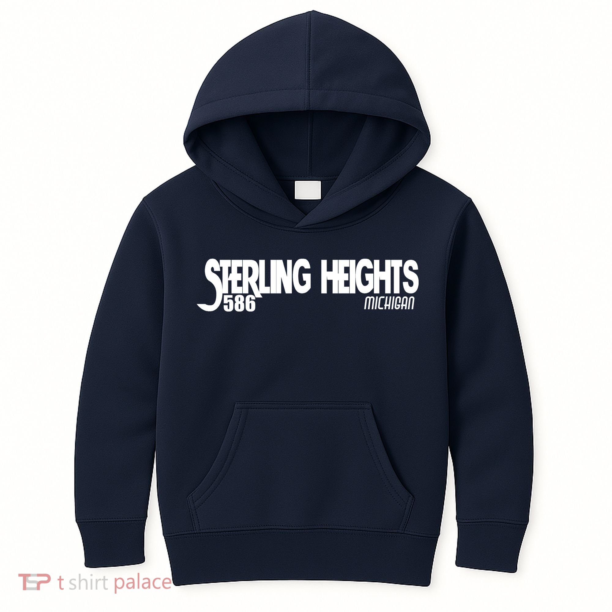 Sterling Heights Michigan 586 Kids Hoodie
