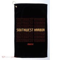 Southwest Harbor Maine Golf Towel thumb 0