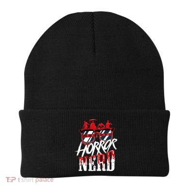 Scary Horror Nerd Bloody Games Glasses Horror Movie Fan Beanie