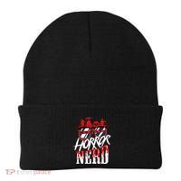 Scary Horror Nerd Bloody Games Glasses Horror Movie Fan Beanie thumb 0