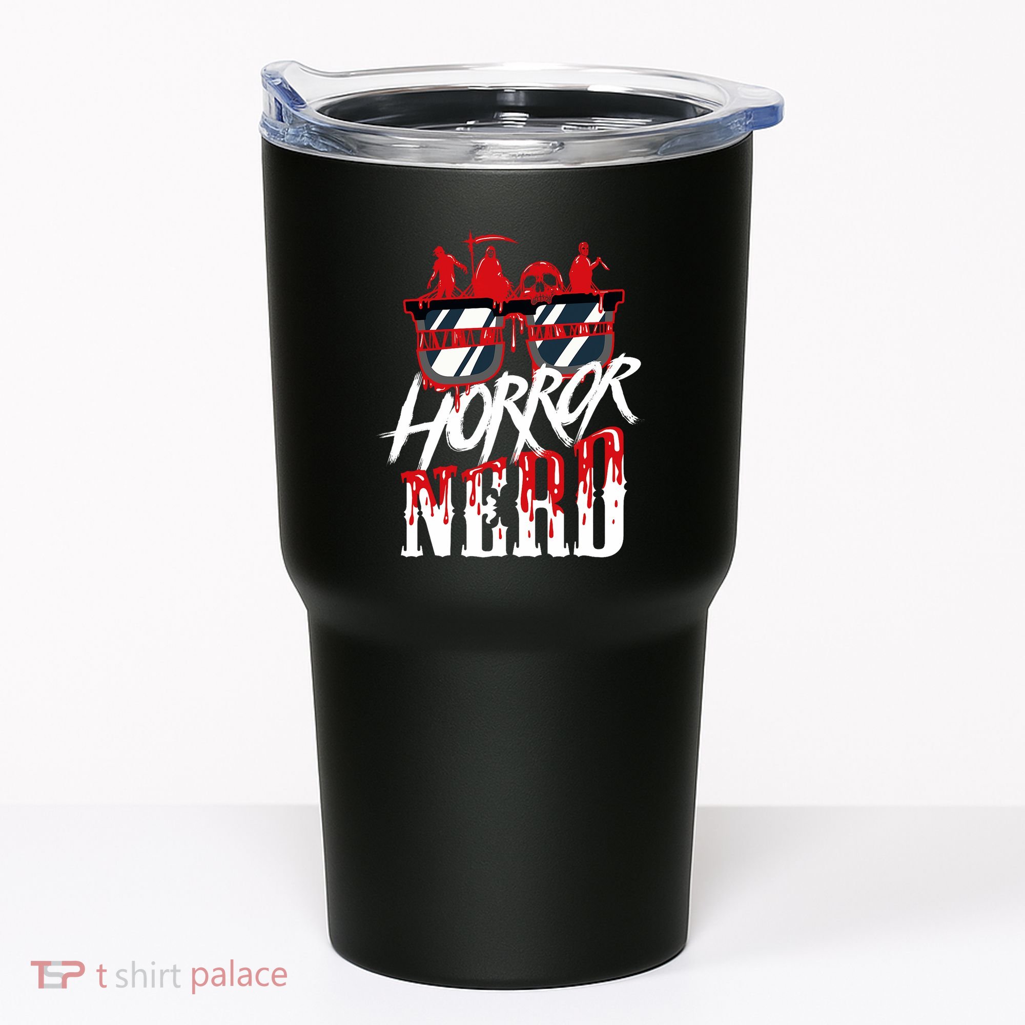 Scary Horror Nerd Bloody Games Glasses Horror Movie Fan Tumbler