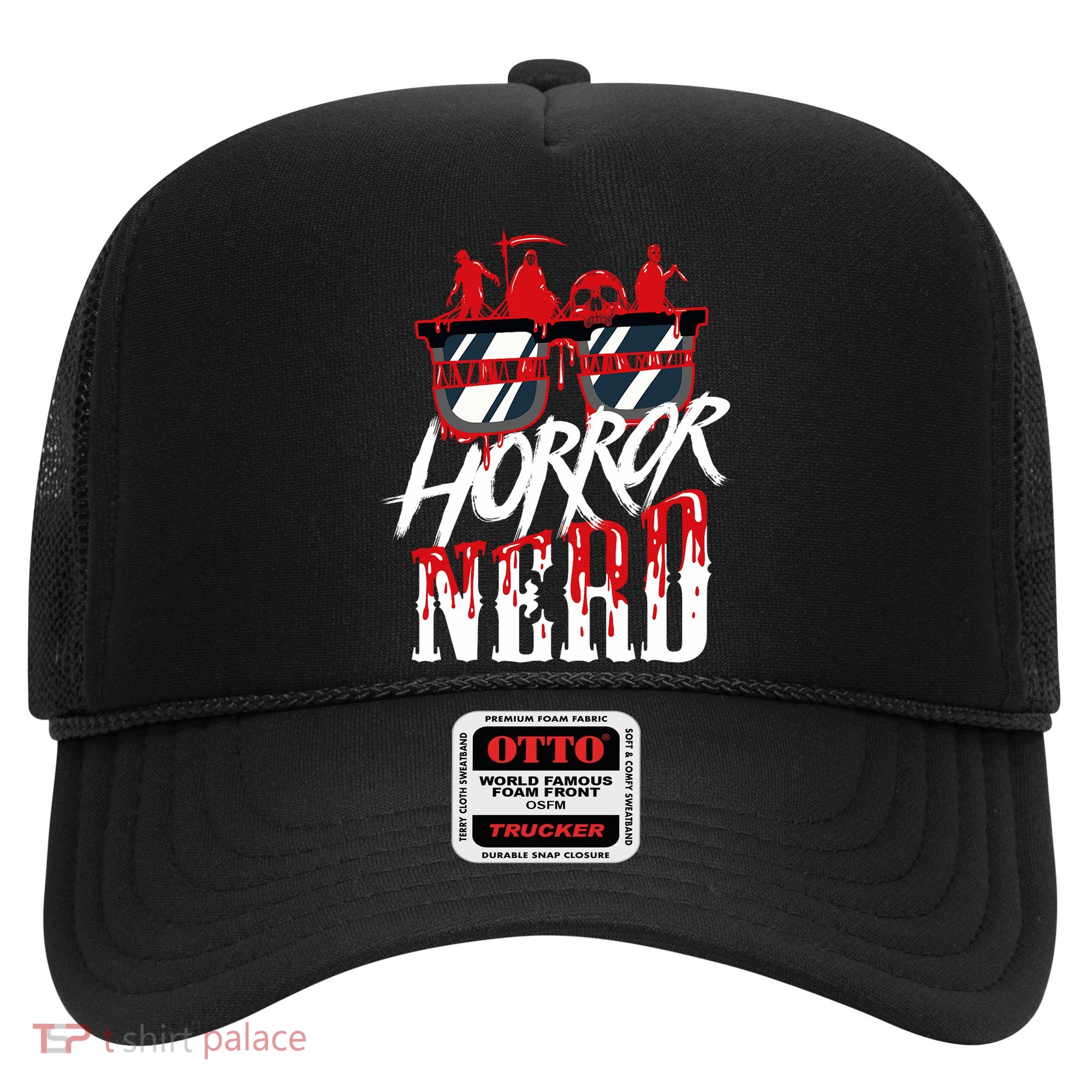 Scary Horror Nerd Bloody Games Glasses Horror Movie Fan Hat