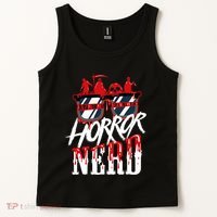 Scary Horror Nerd Bloody Games Glasses Horror Movie Fan Tank Top thumb 2