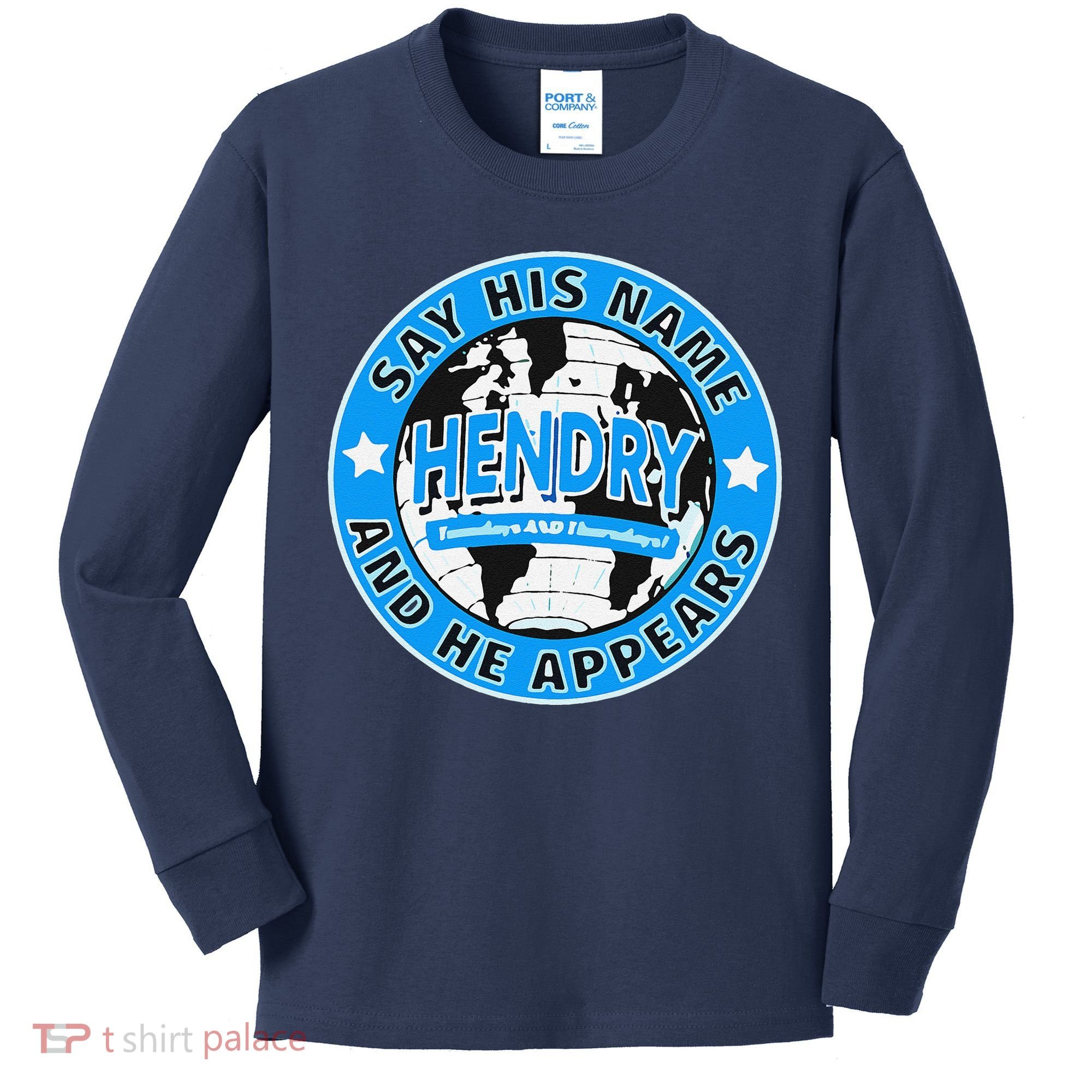 Say His Name And He Appears Joe Hendry Kids Long Sleeve Shirt