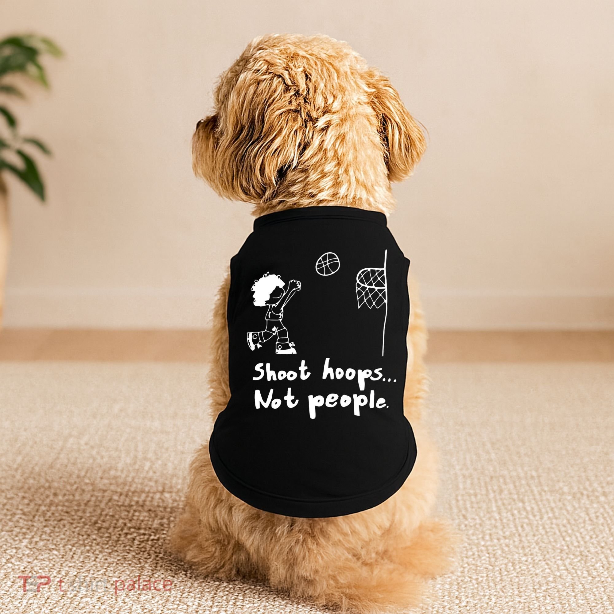 Shoot Hoops Not People Doggie Tank