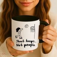 Shoot Hoops Not People Coffee Mug thumb 3