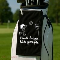 Shoot Hoops Not People Golf Towel thumb 2
