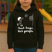 Shoot Hoops Not People Kids Hoodie thumb 3