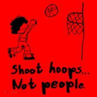 Shoot Hoops Not People Santa Hat thumb 1