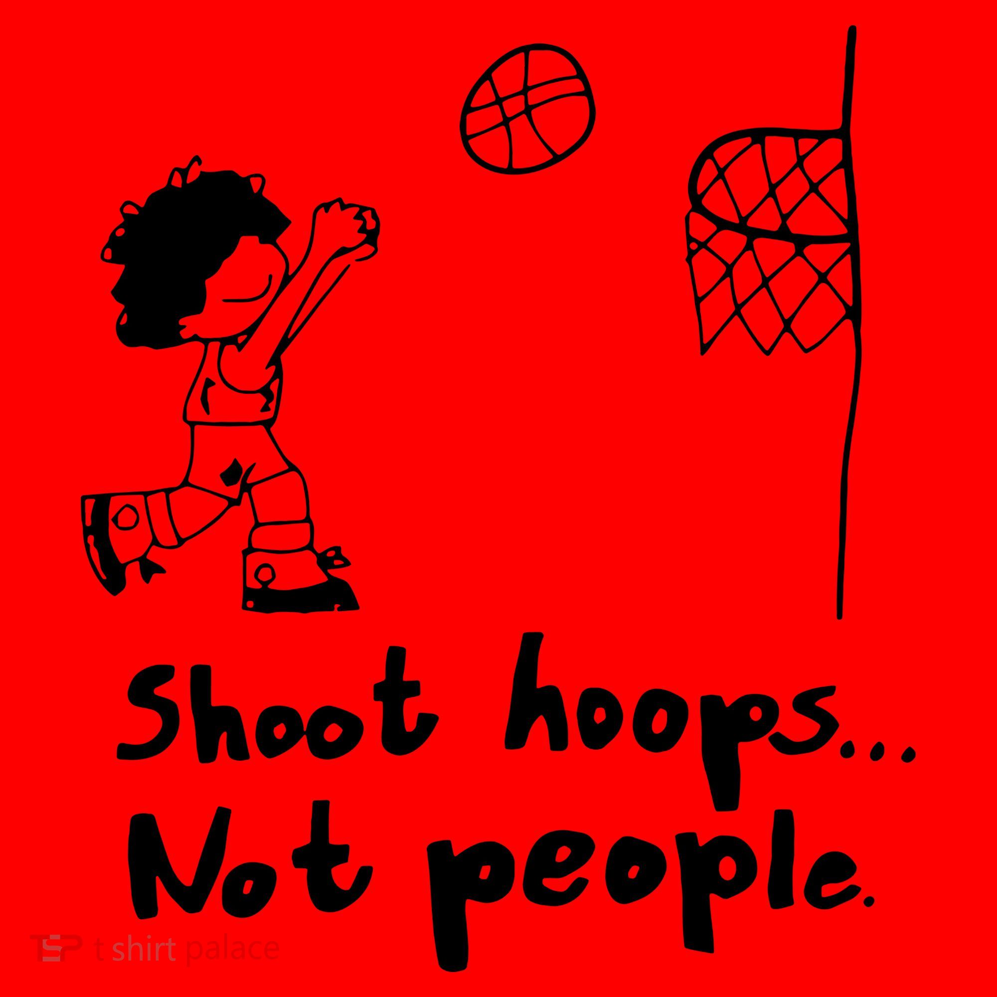 Shoot Hoops Not People Santa Hat