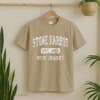 Stone Harbor New Jersey Nj Vintage Established T-Shirt thumb 2