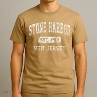 Stone Harbor New Jersey Nj Vintage Established T-Shirt thumb 3