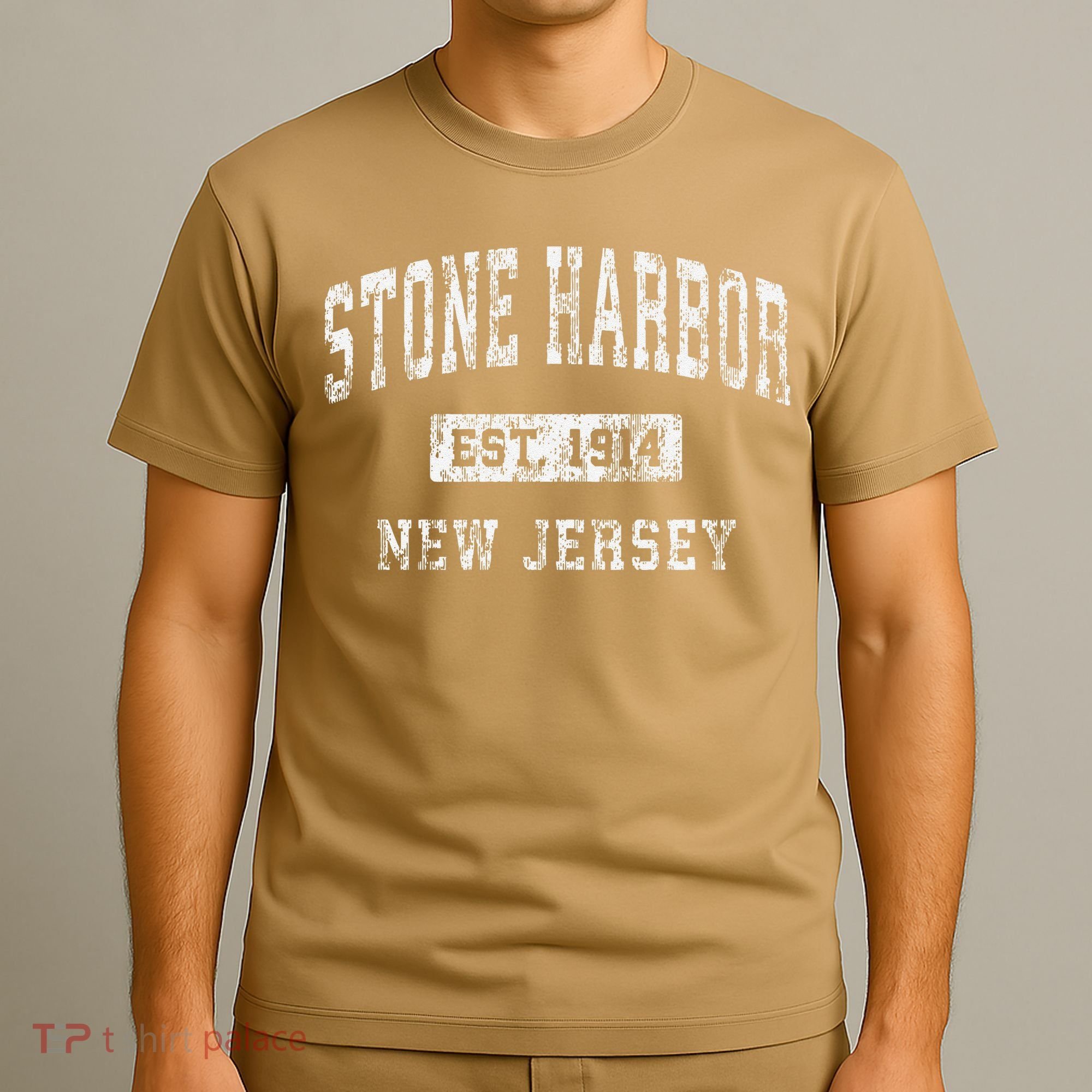 Stone Harbor New Jersey Nj Vintage Established T-Shirt