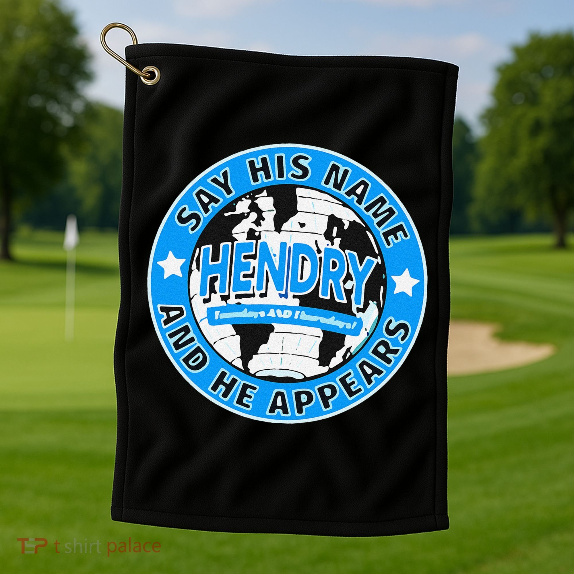 Say His Name And He Appears Joe Hendry Golf Towel