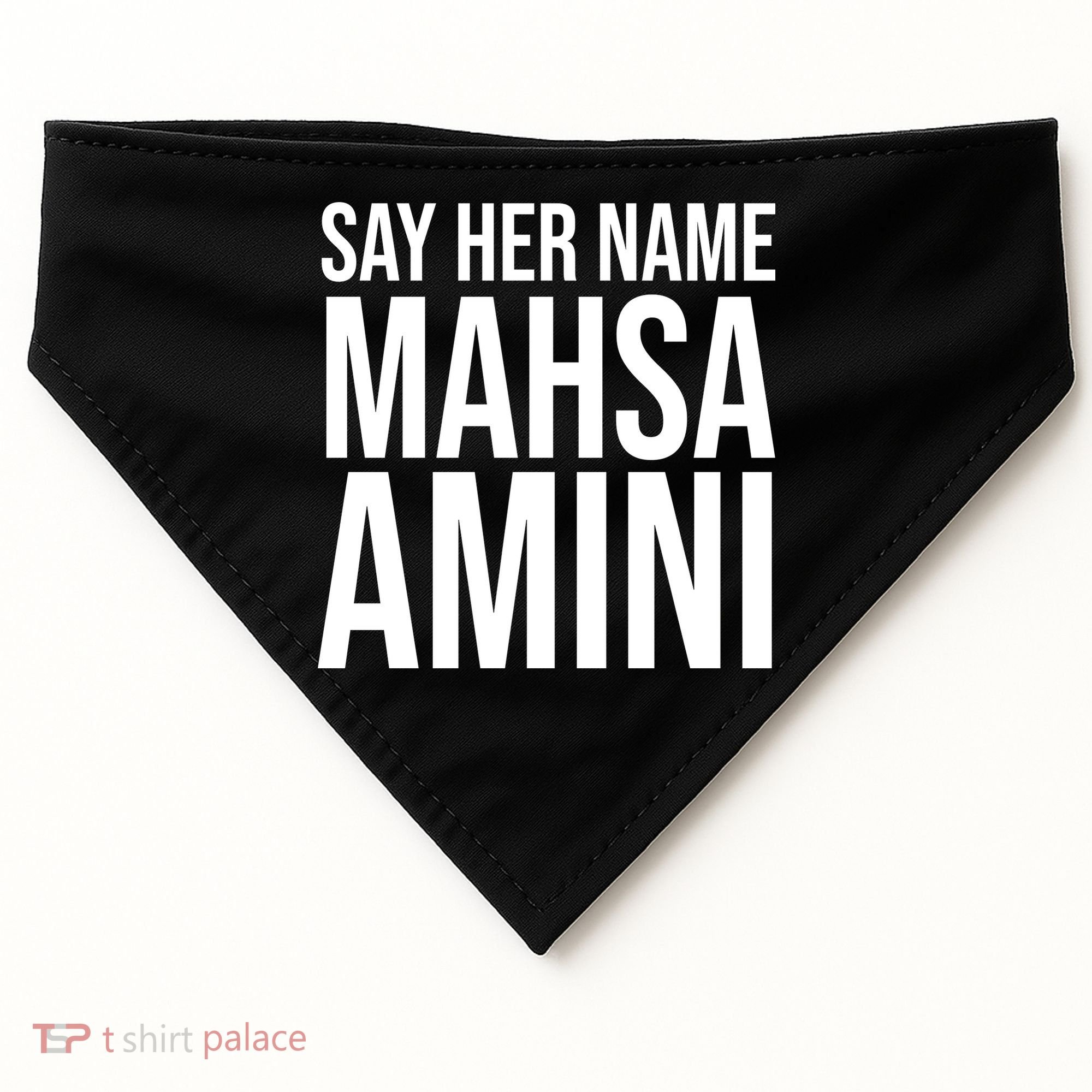 Say Her Name Mahsa Amini USA-Made Doggie Bandana