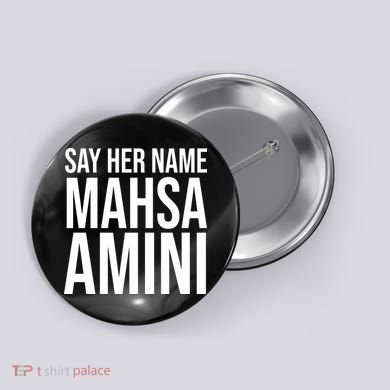 Say Her Name Mahsa Amini Button