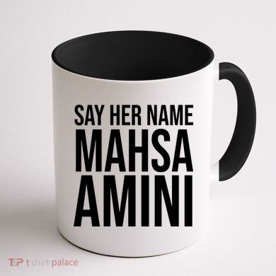 Say Her Name Mahsa Amini Coffee Mug back