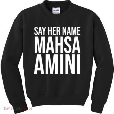 Say Her Name Mahsa Amini Kids Sweatshirt